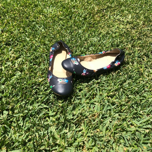 Coach Camilla Floral women shoes, navy blue/ red - Picture 3 of 8